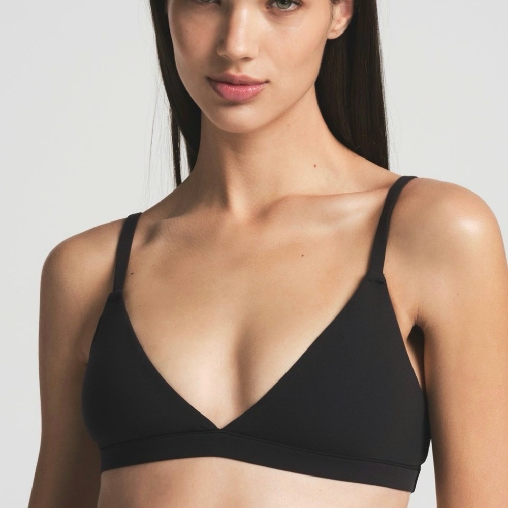 SKIMS Fits Everybody Triangle Bralette – Onyx (Size L) | NWT - Picture 5 of 7